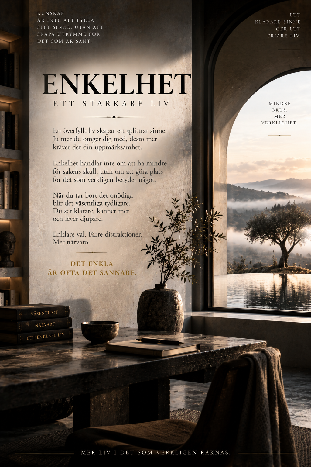 Enkelhet – ett starkare liv med mindre brus