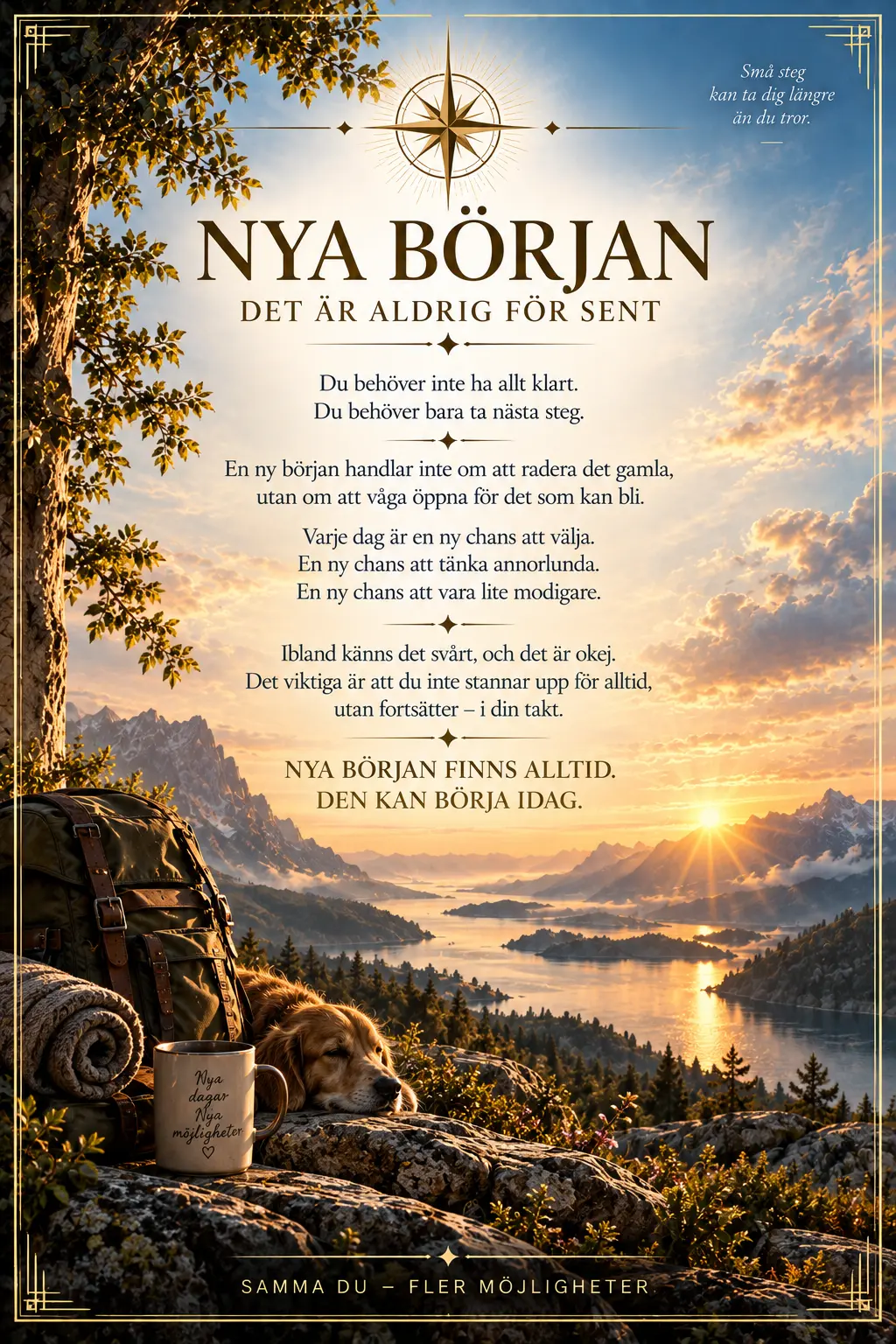 Nya början – det är aldrig för sent